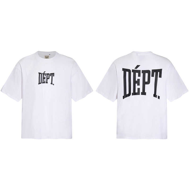 Gallery Dept T-Shirt Micro Label Letter Print Short Sleeve T-Shirt