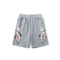 Bathing Ape Shorts Men's Double Camouflage on Side Shark Head Shorts Camouflage Elastic Waist Fifth Pants Middle Pants Fashion Brand Casual Shorts