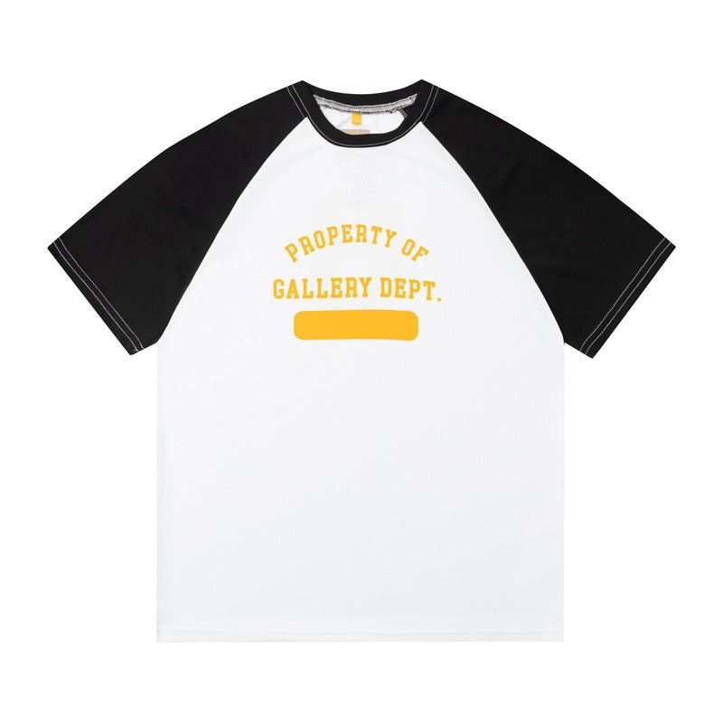 Gallery Dept T-Shirt Letter 8 Print Mesh Short Sleeve T-Shirt