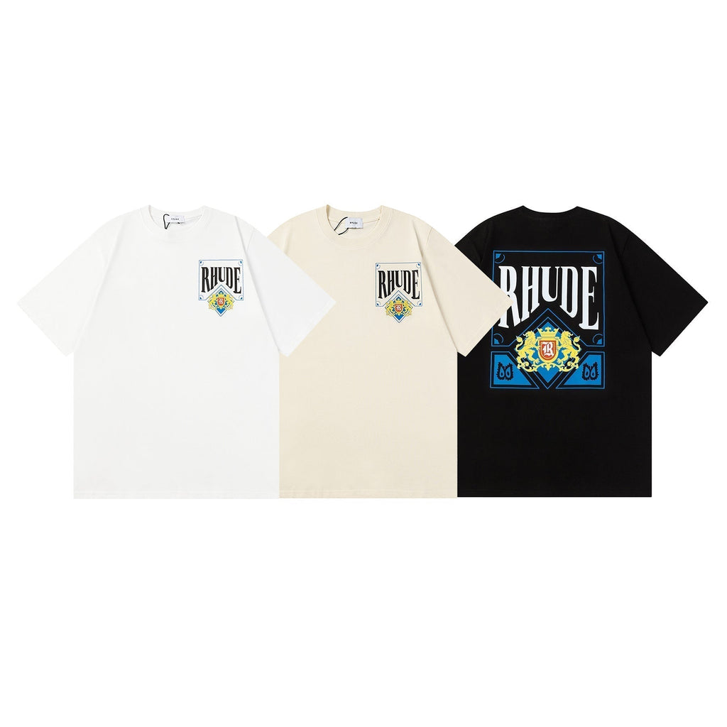 Rhude T-shirt Micro Standard Poker Printed Short Sleeve T-shirt