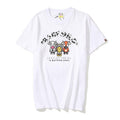 Bathing Ape T-Shirt Summer Plus Size Loose Cartoon Anime Print Short Sleeve T-shirt