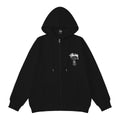 Stussy Hoodie Embroidered Fleece Fashion Cardigan Zip Hoodie