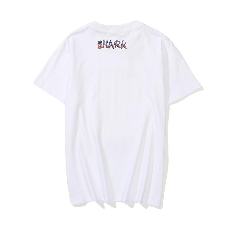 Bathing Ape T-Shirt Tiger Head Shark Head Casual Loose Short Sleeves T-shirt