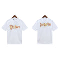 Palm Angels T-shirt Flame Letter Logo Short Sleeve T-shirt