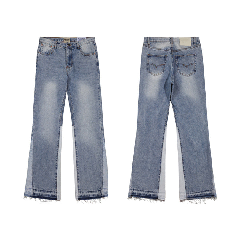 Gallery Dept Jeans Color-matching Flared Jeans Floor-mopping Straight Pants