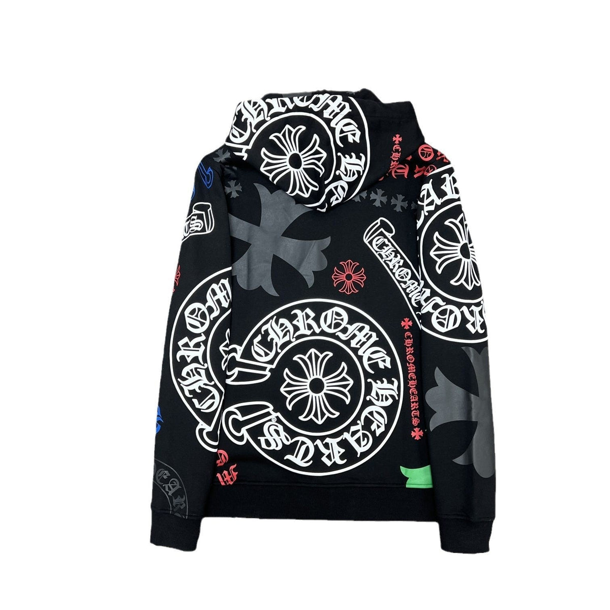 Chrome Heart Hoodie Cow Print Casual Hooded Sweater Sweater Hoodie