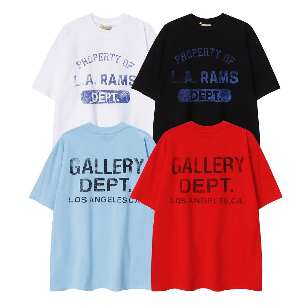 Gallery Dept T Shirts Summer Short Sleeve Loose
