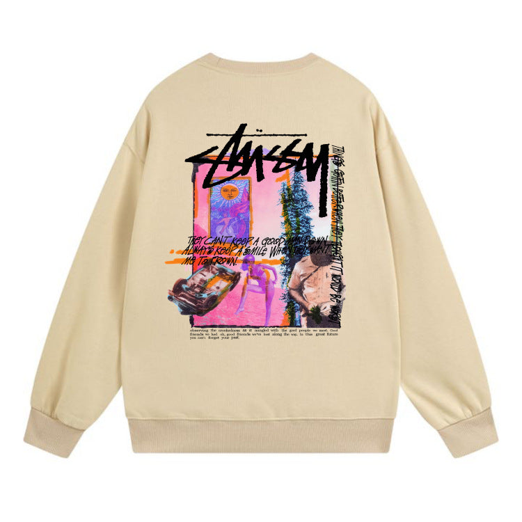 Stussy Sweatshirts Crew Neck Fleece Sweater