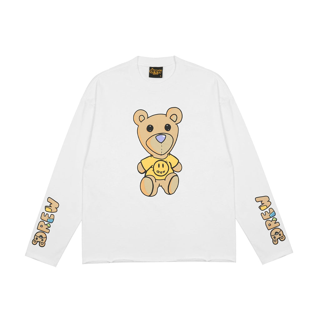 Drew House Sweatshirts Unisex Cartoon Bear Crew Neck Loose Sweater