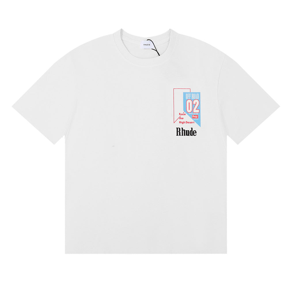 Rhude T-shirt Micro Track Letter Print Short Sleeve T-shirt