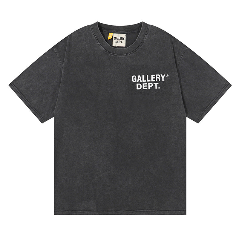 Gallery Dept T-shitrs Vintage Printed Letter Short Sleeve T-shirt
