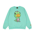 Drew House Sweatshirts Unisex Cartoon Dinosaur Crew Neck Fleece Sweater