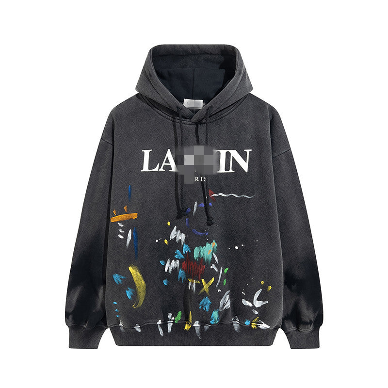 Gallery Dept Hoodie Hand Painted Graffiti Washed Hooded Sweater