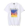 Bathing Ape T-Shirt Tiger Head Shark Head Casual Loose Short Sleeves T-shirt