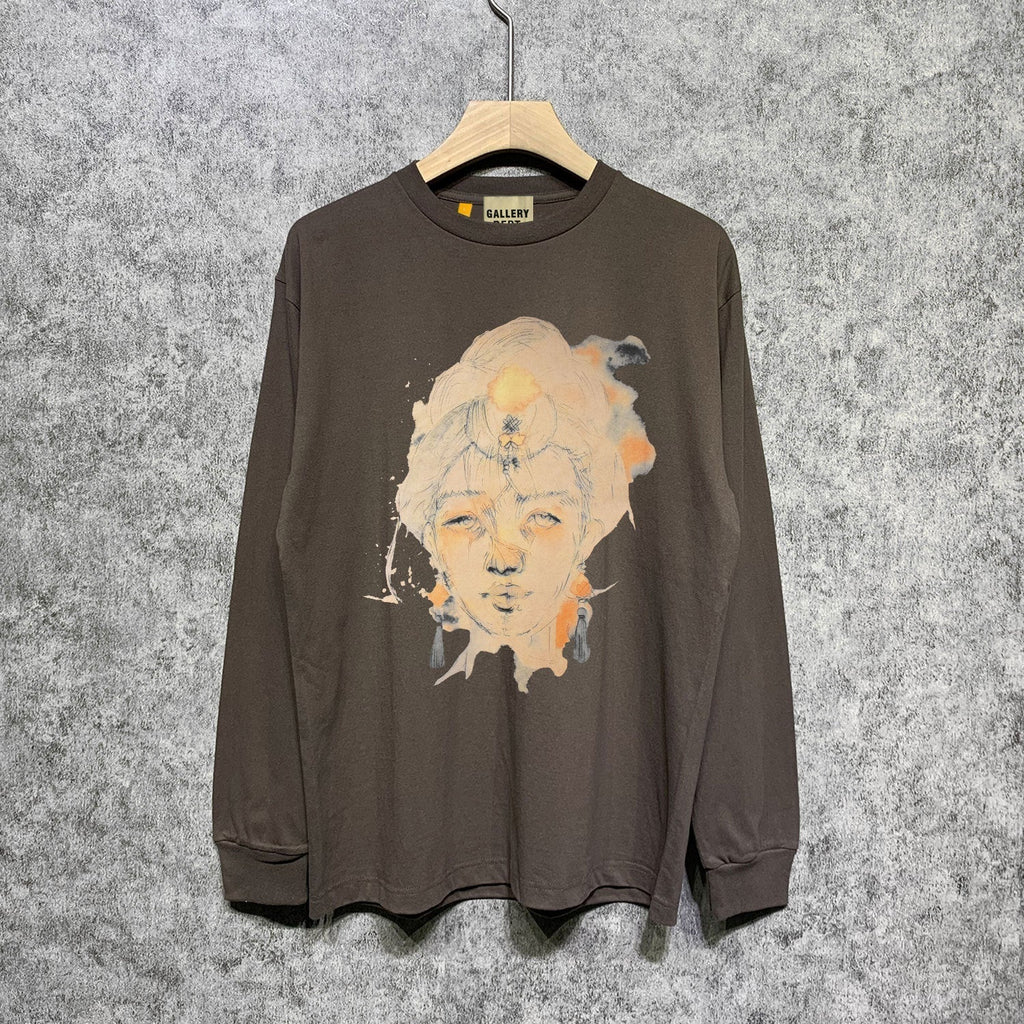 Gallery Dept Long Sleeved Shirt Fashion Brand Long Sleeve Long-Sleeved T-shirt Blouse