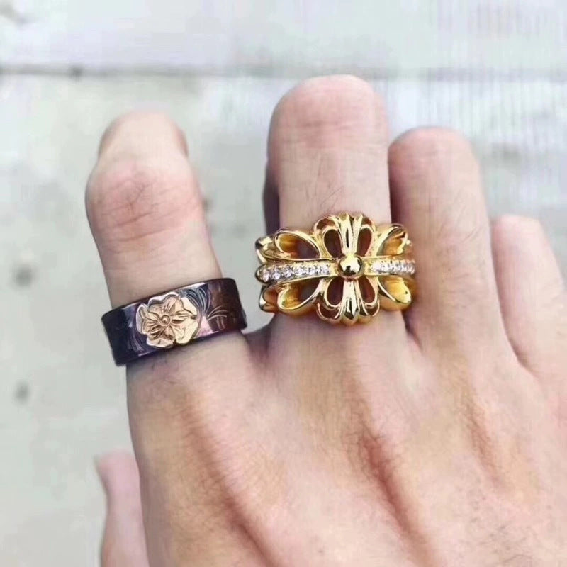 Chrome Heart Ring Cross Trend