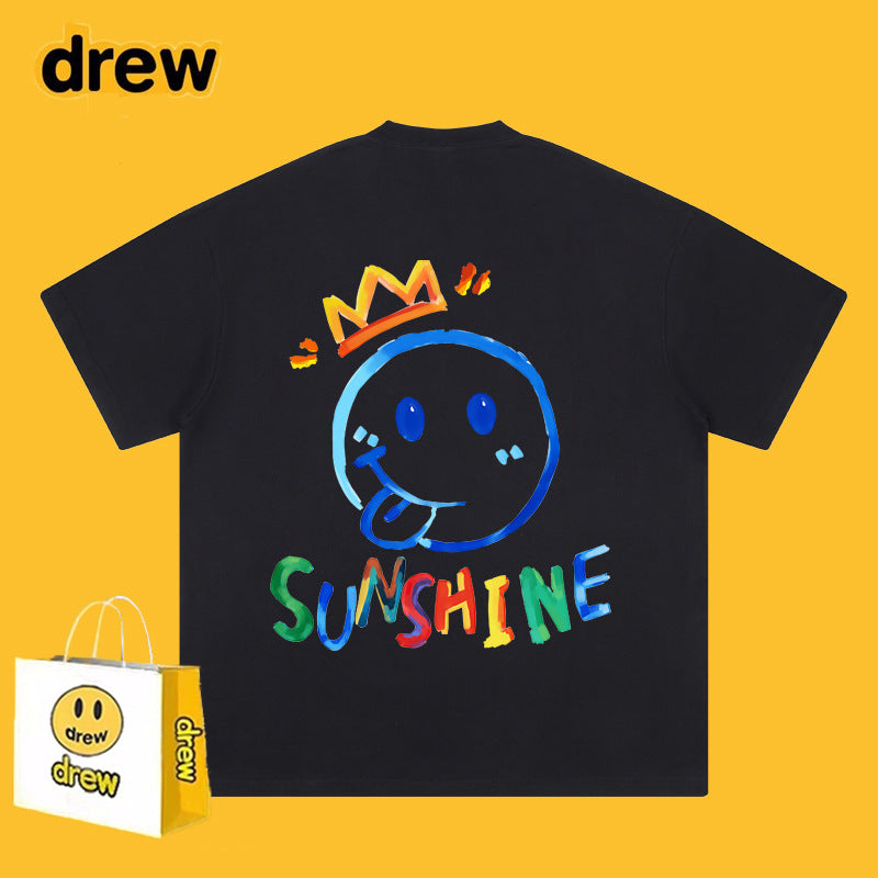 Drew T-shirts Printed Short Sleeve Loose Men
