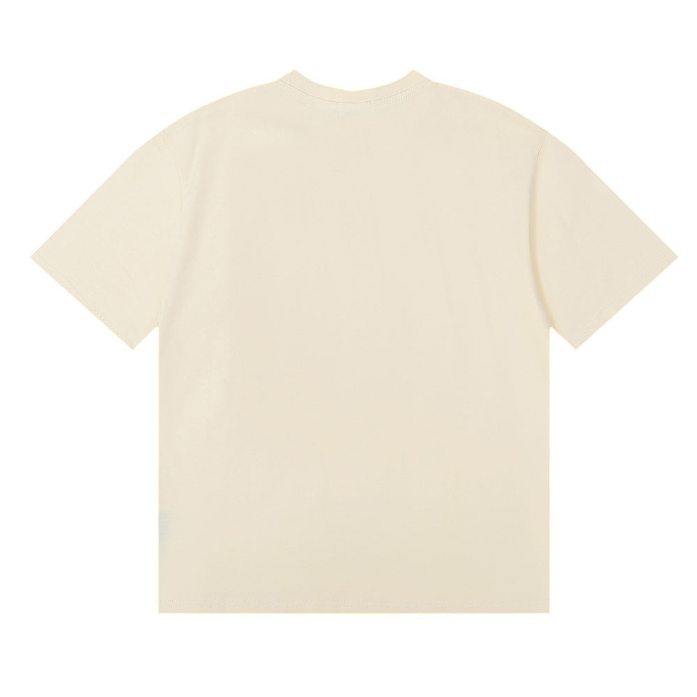 Rhude T-shirt Castle Coconut Letter Print Short Sleeve T-shirt