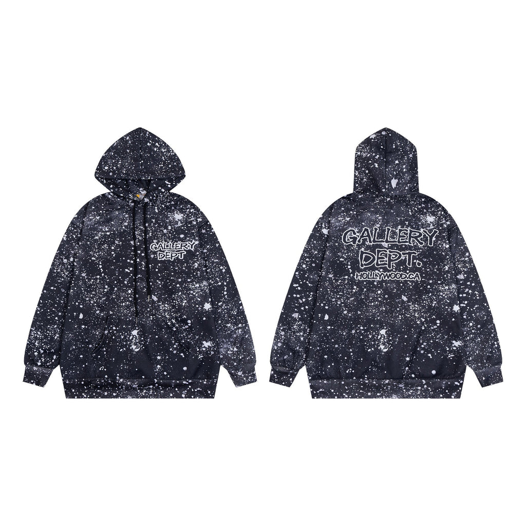Gallery Dept Hoodie Loose Casual Starry Sky Hoodie