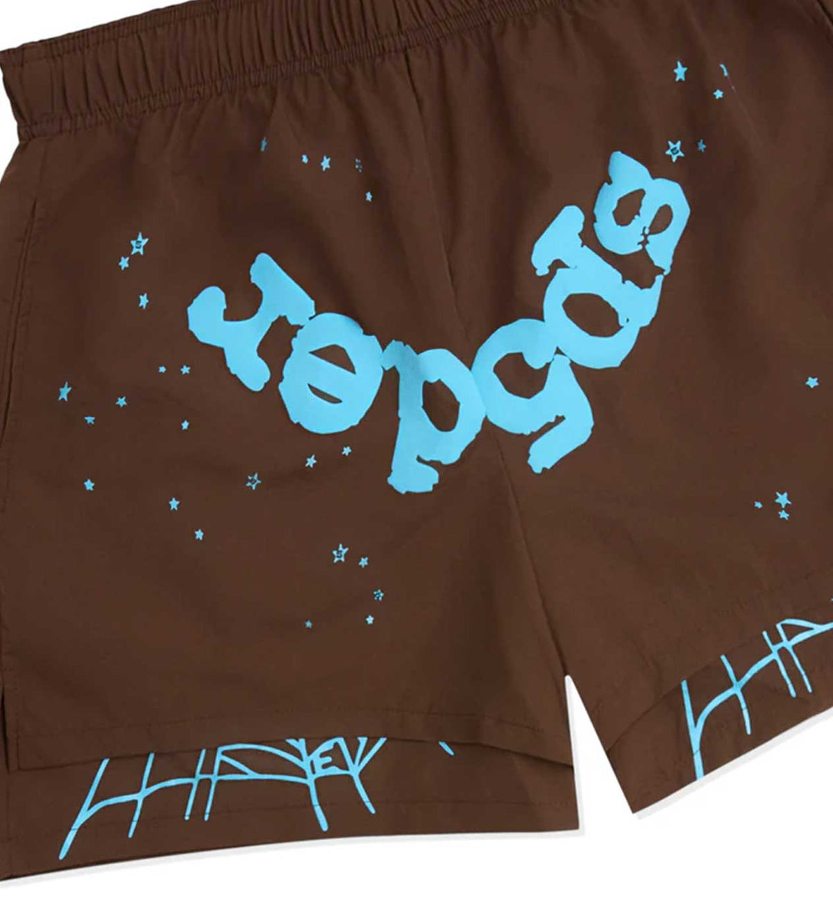 Sp5der Brown OG Web Double Layer Short