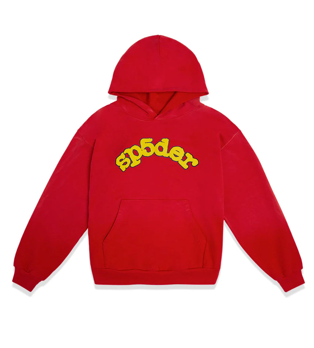 Sp5der OG Logo Hoodie Red