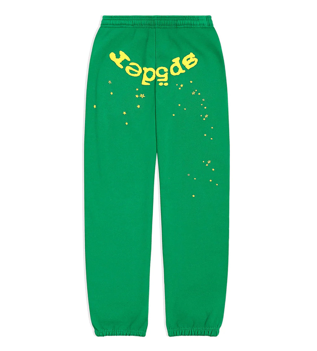 Sp5der Star OG Web V2 Sweatpants Green