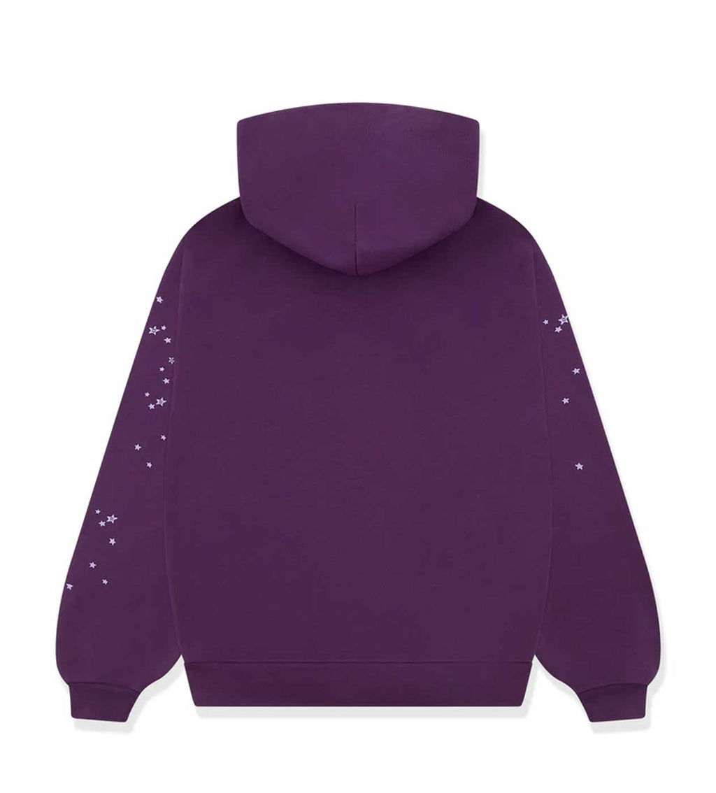 Sp5der Star OG Web v2 Hoodie Purple