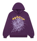 Sp5der Star OG Web v2 Hoodie Purple