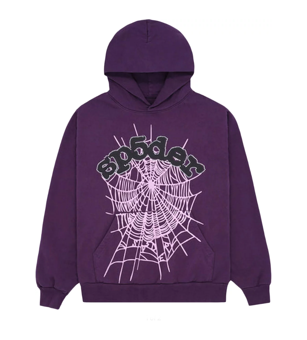 Sp5der Web Hoodie Purple