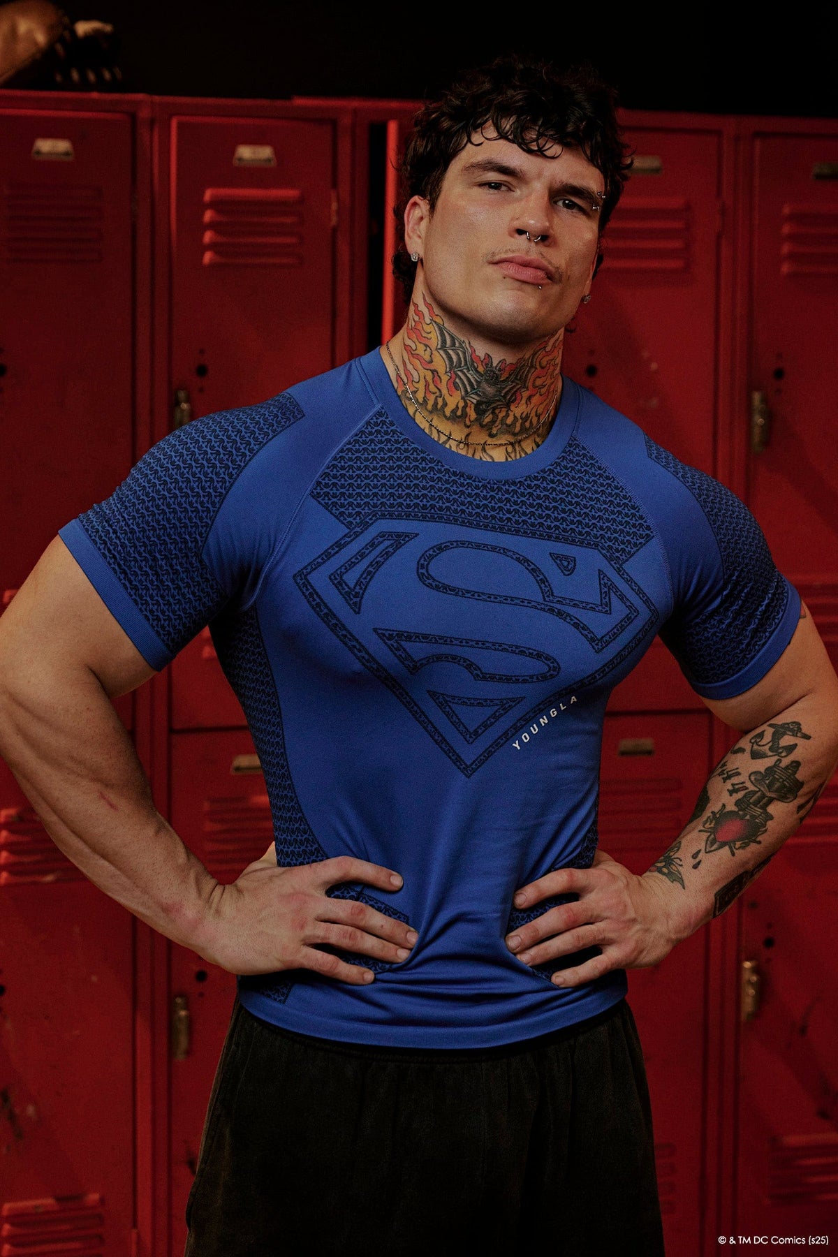 4117 - Superman Compression Tees