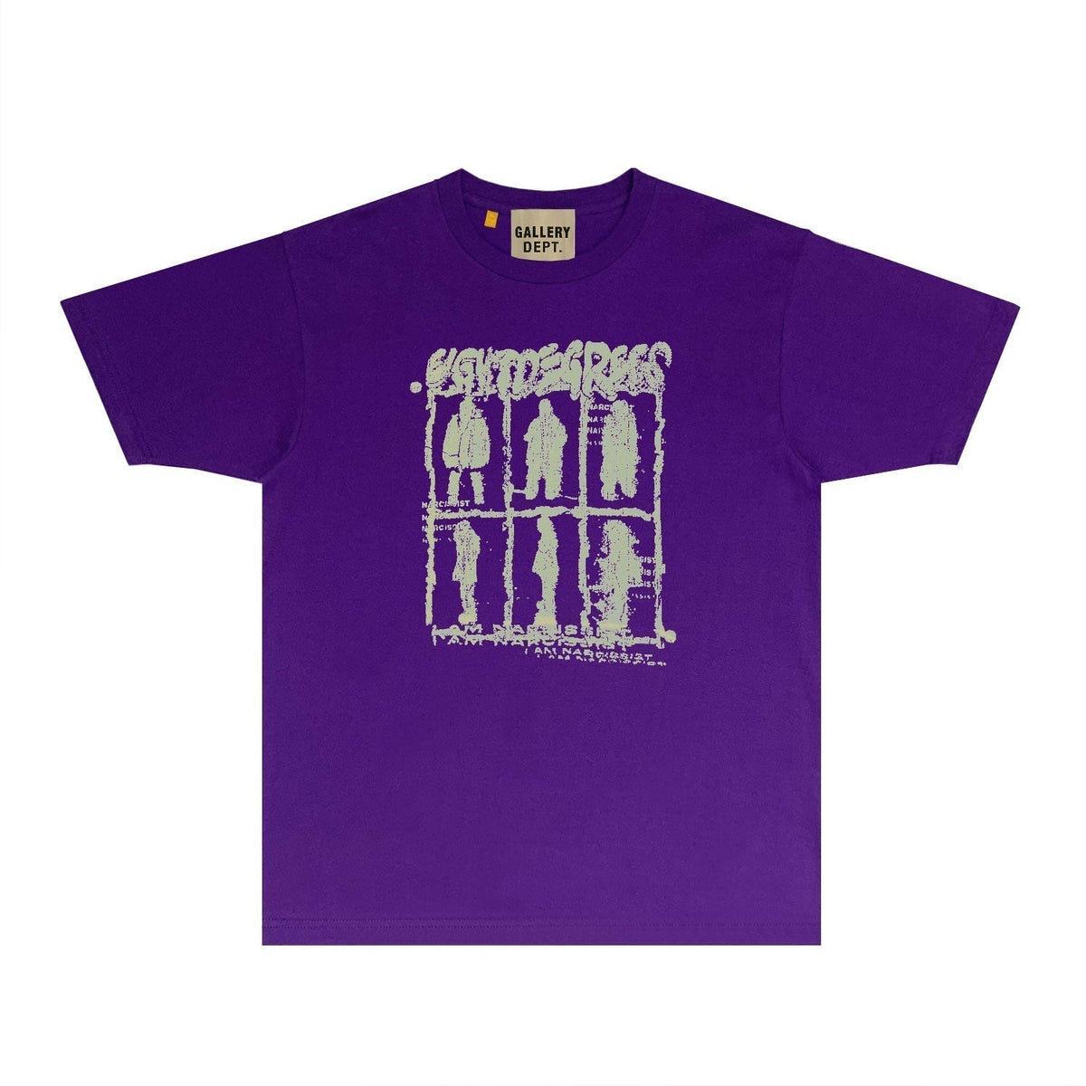 Gallery Dept T Shirt Retro Printed Loose Short-Sleeved Shirt