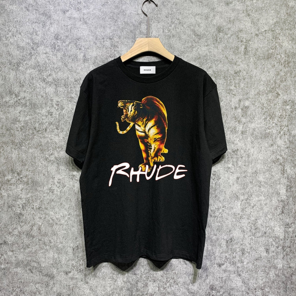 Rhude T-shirts Printed Trendy Pure Cotton