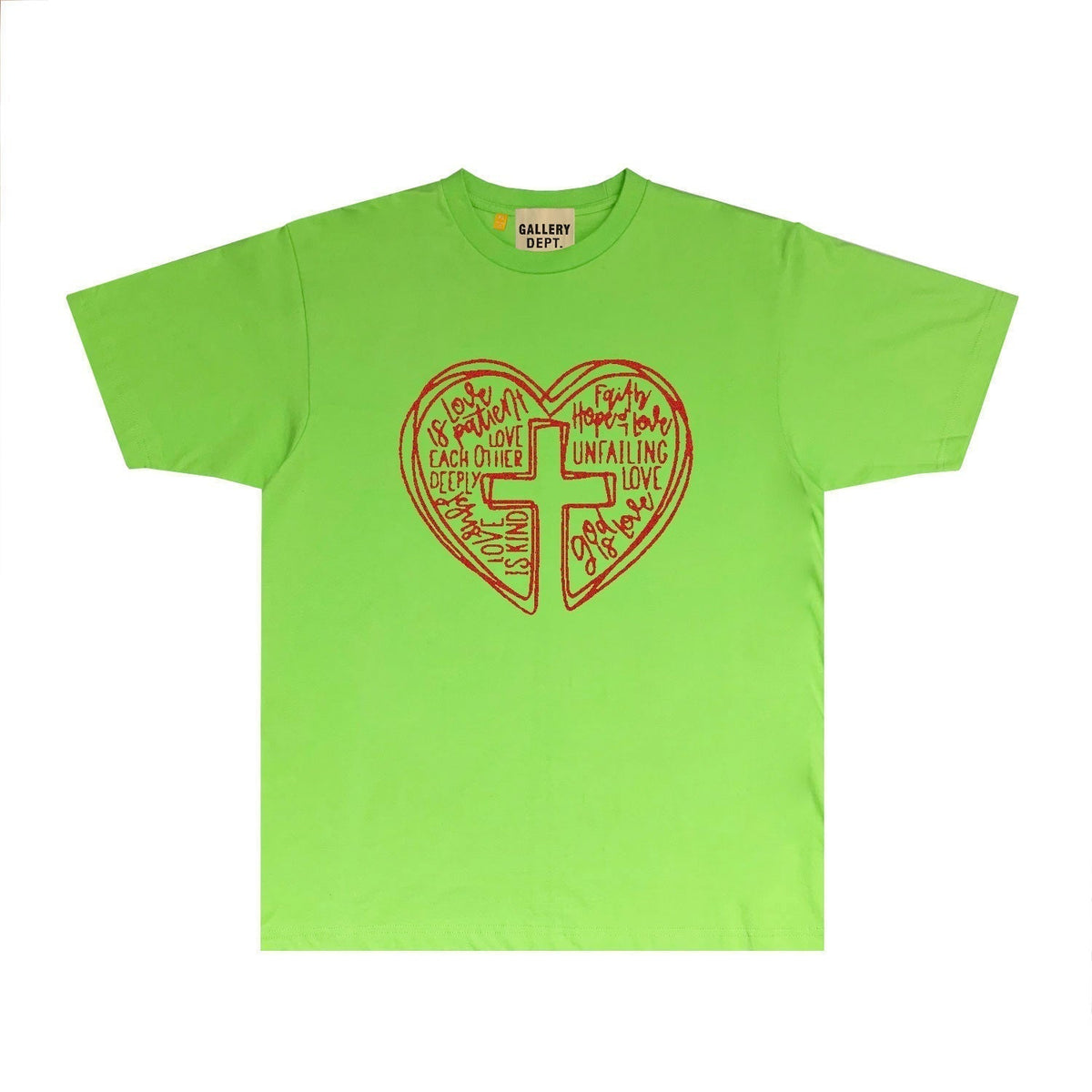 Gallery Dept T Shirt Retro Printed Loose Short-Sleeved Shirt