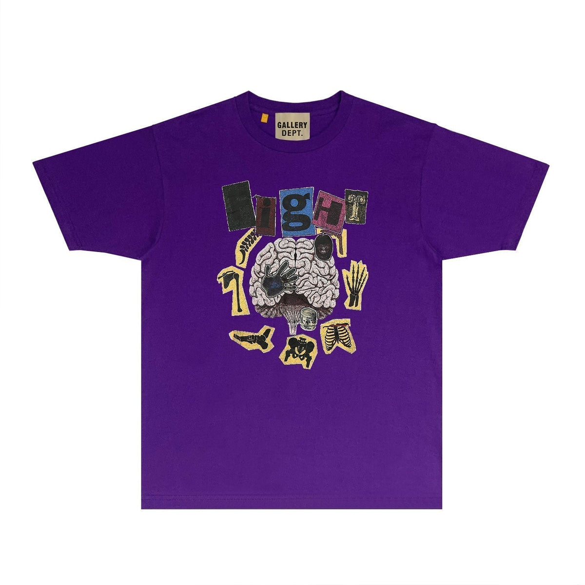 Gallery Dept T Shirt Retro Printed Loose Short-Sleeved Shirt