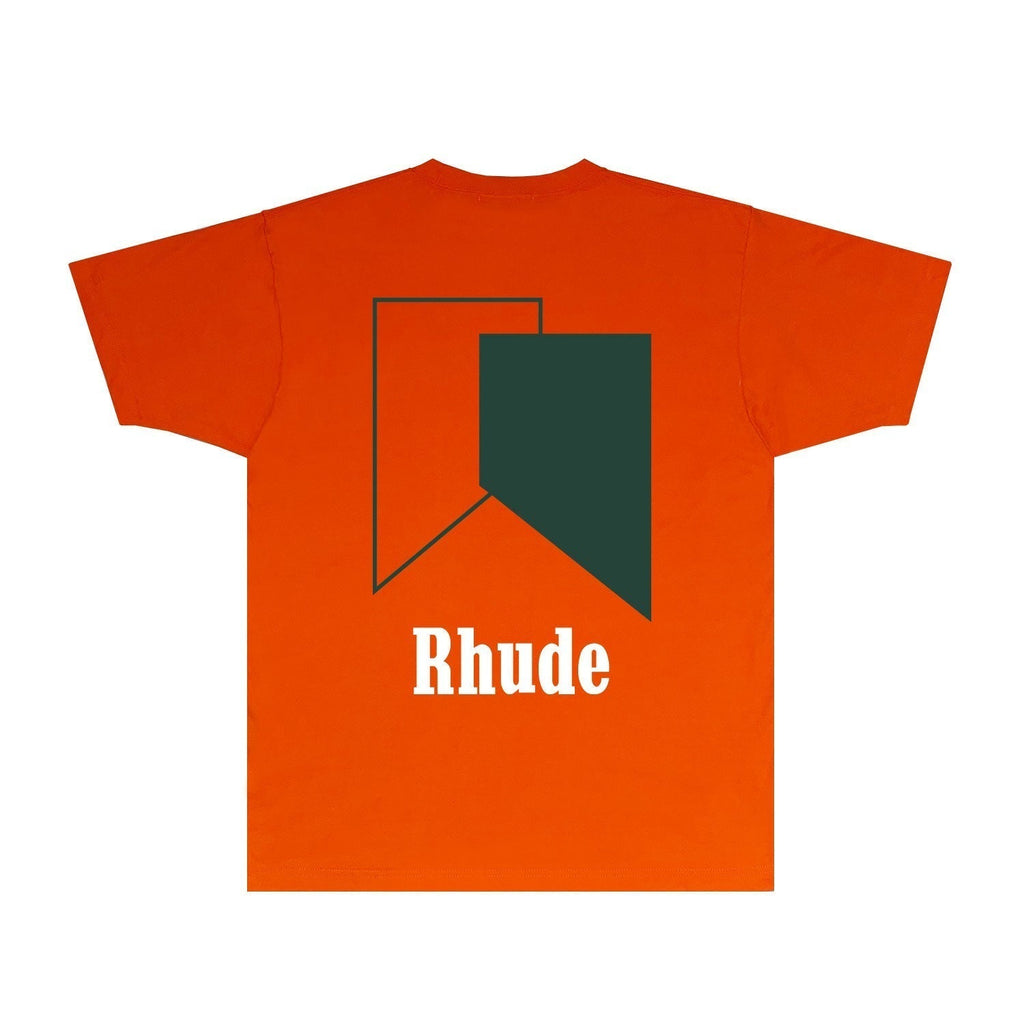 Rhude T-shirts Printed Trendy Pure Cotton