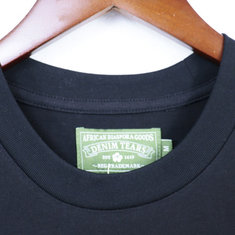 Denim Tears T-shirts Embroidered Short Sleeve T-shirts