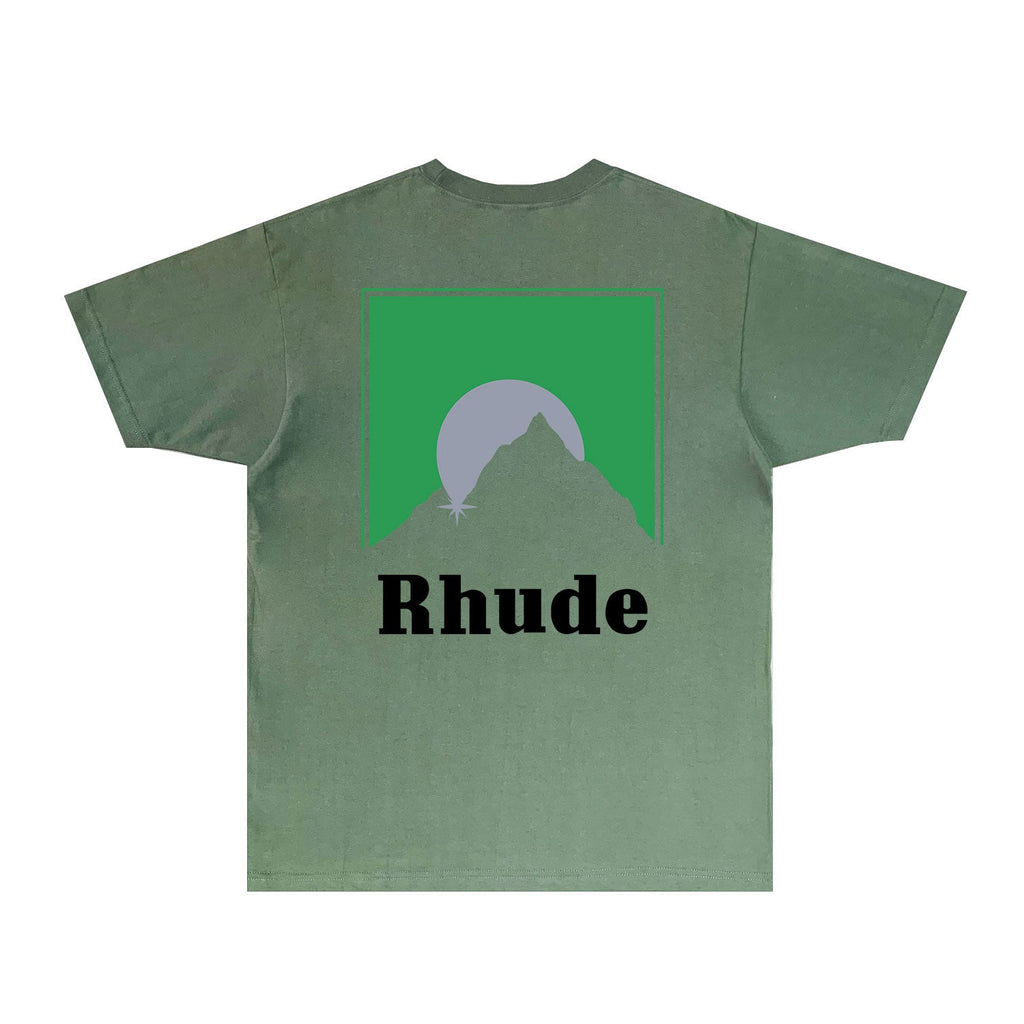 Rhude T-shirts Printed Trendy Pure Cotton