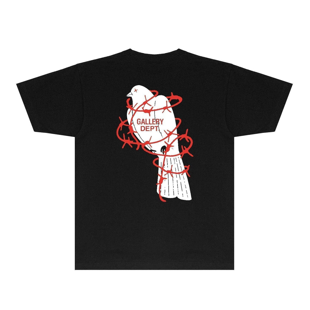 Gallery Dept T Shirt Retro Printed Loose Short-Sleeved Shirt (part2)