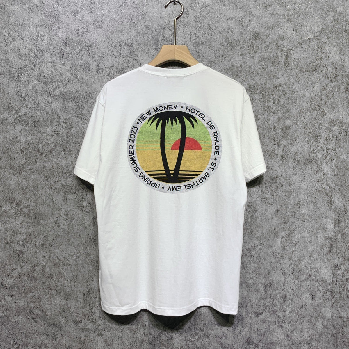 Rhude T-shirts Printed Trendy Pure Cotton