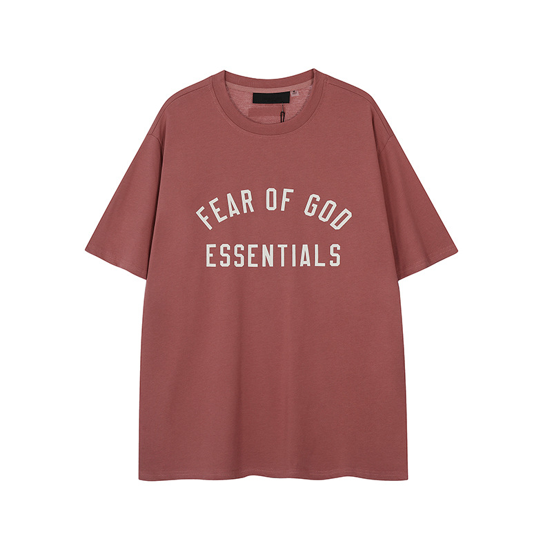 FW24 Half Arc T-Shirt / Shorts / Set - Wine Red