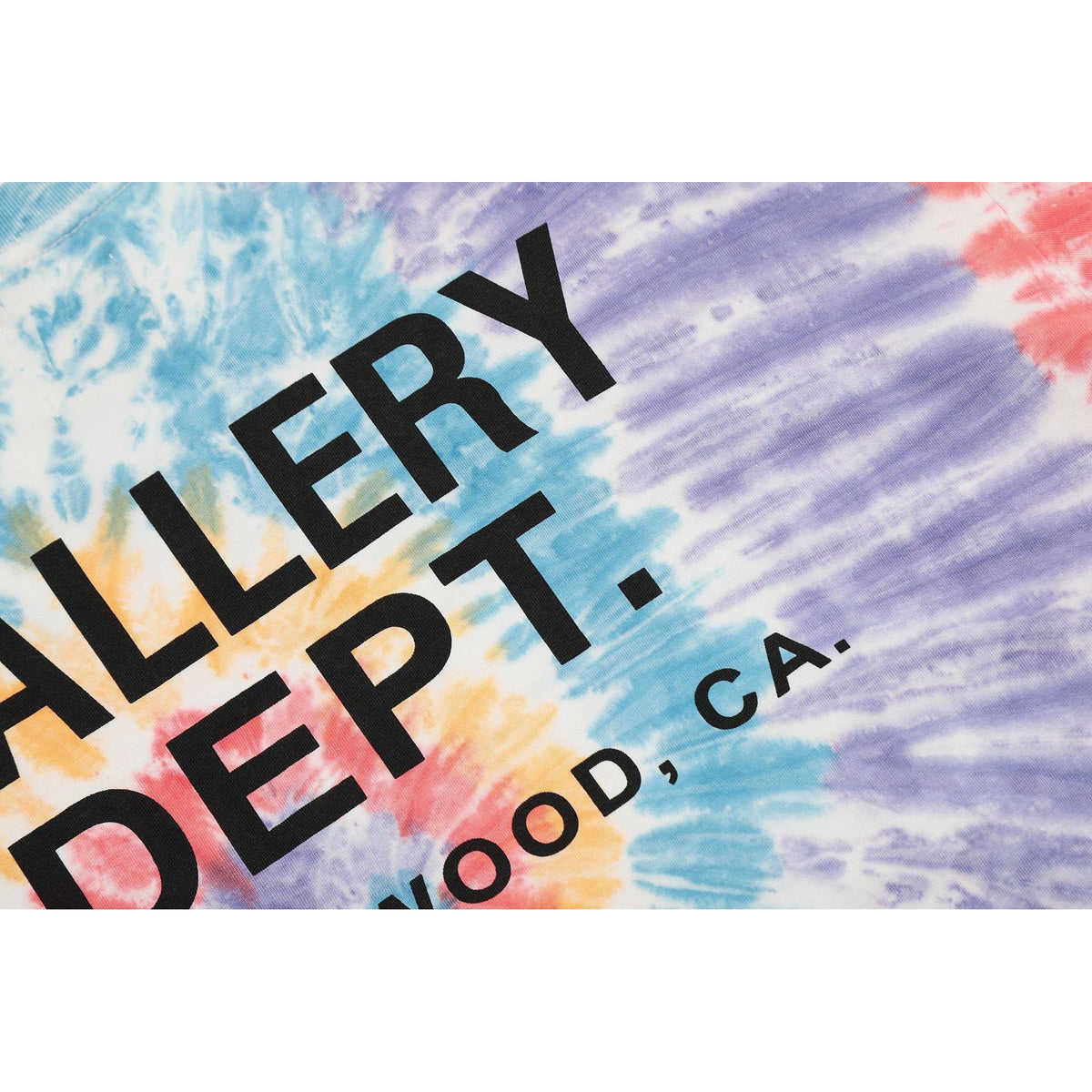 Gallery Dept T Shirts Tie-Dye Washed Old Retro Short Sleeve