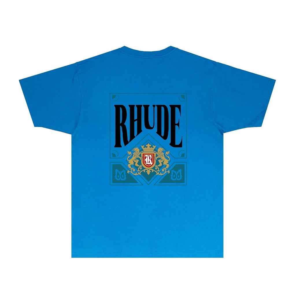 Rhude T-shirts Printed Trendy Pure Cotton