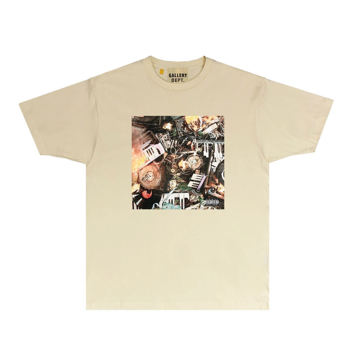 Gallery Dept T Shirt Retro Printed Loose Short-Sleeved Shirt