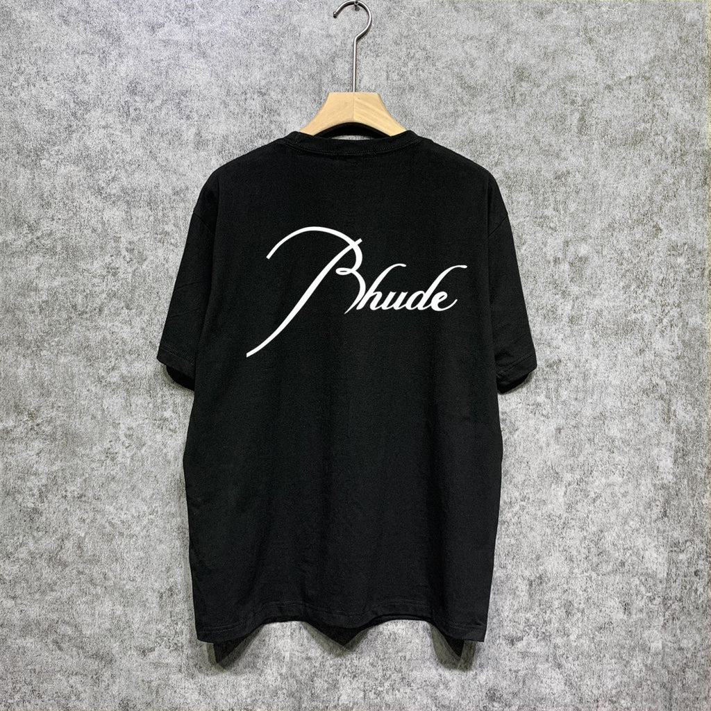 Rhude T-shirts Printed Trendy Pure Cotton