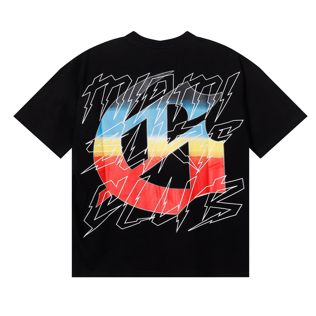 Godspeed T-shirts Beach Skull Surfboard Print Cotton Casual Short Sleeve Men and Women