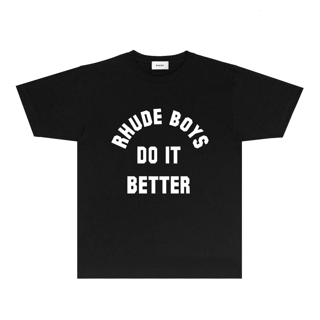 Rhude T-shirts Printed Trendy Pure Cotton