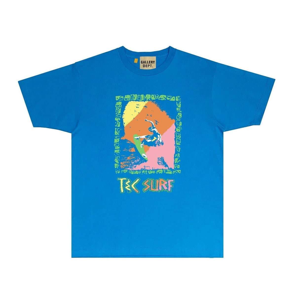 Gallery Dept T Shirt Retro Printed Loose Short-Sleeved Shirt